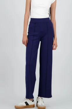 Shasa Straight Pants with Seams
