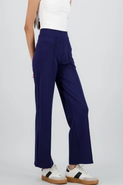 Shasa Straight Pants with Seams
