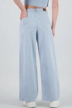 Shasa Straight Striped Jeans
