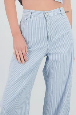 Shasa Straight Striped Jeans
