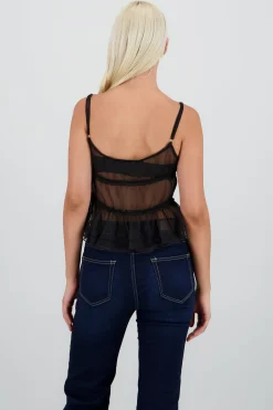 Shasa Strap Top With Bow
