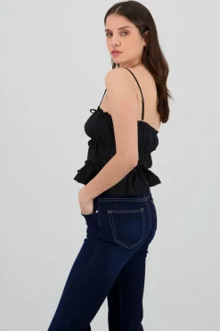 Shasa Strap Top with Bow Details