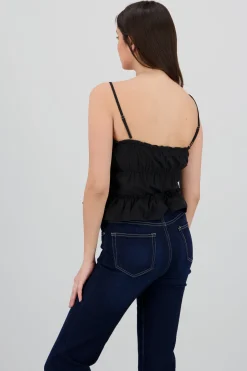 Shasa Strap Top with Bow Details