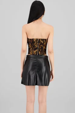 Shasa Strapless Animal Print Corset