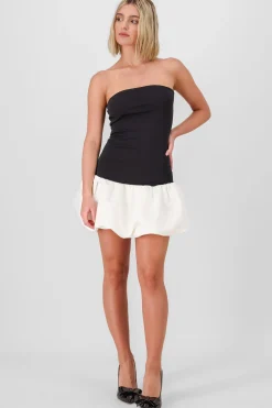 Shasa Strapless Balloon Mini Dress