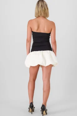 Shasa Strapless Balloon Mini Dress