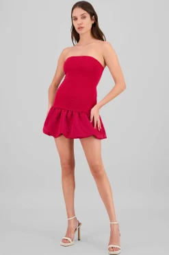 Shasa Strapless Balloon Mini Dress