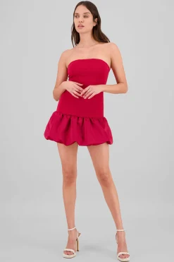 Shasa Strapless Balloon Mini Dress