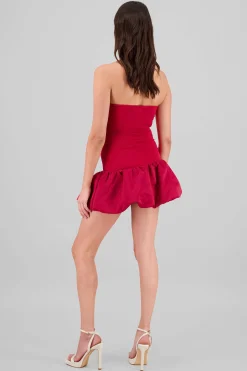 Shasa Strapless Balloon Mini Dress