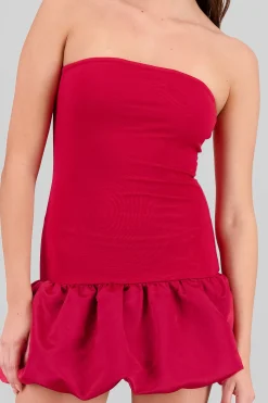 Shasa Strapless Balloon Mini Dress