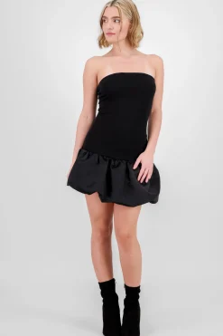 Shasa Strapless Balloon Mini Dress