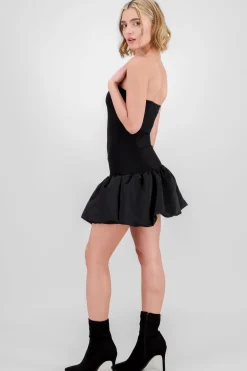 Shasa Strapless Balloon Mini Dress
