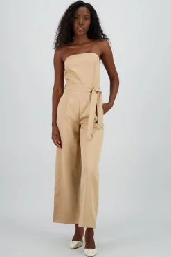 Shasa Strapless Belted Jumpsuit