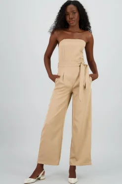 Shasa Strapless Belted Jumpsuit