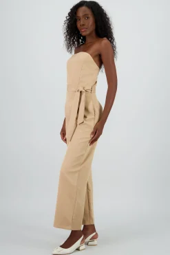 Shasa Strapless Belted Jumpsuit