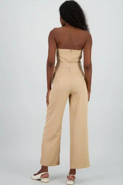 Shasa Strapless Belted Jumpsuit