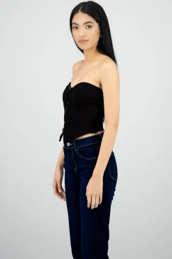 Shasa Strapless Bow Corset Top