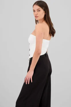 Shasa Strapless Bow Corset Top