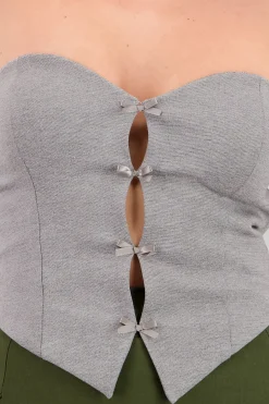 Shasa Strapless Bow Corset Top