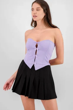 Shasa Strapless Bow Corset Top