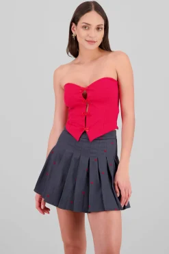 Shasa Strapless Bow Corset Top