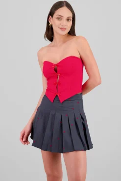 Shasa Strapless Bow Corset Top