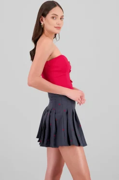 Shasa Strapless Bow Corset Top