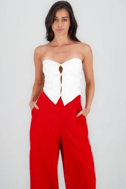 Shasa Strapless Bow Corset Top