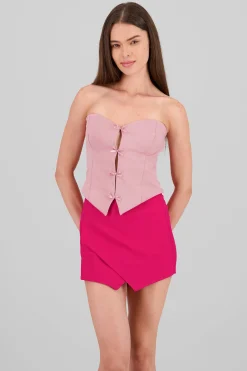 Shasa Strapless Bow Corset Top