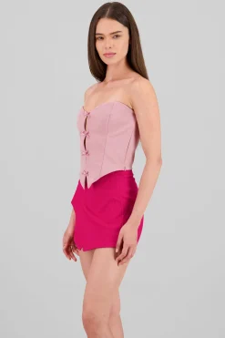Shasa Strapless Bow Corset Top