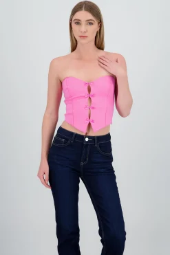 Shasa Strapless Bow Corset Top