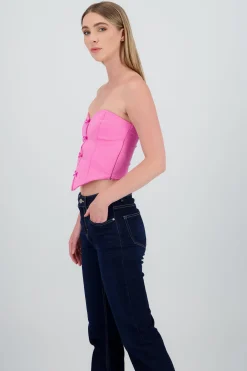 Shasa Strapless Bow Corset Top