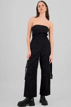 Shasa Strapless Cargo Jumpsuit
