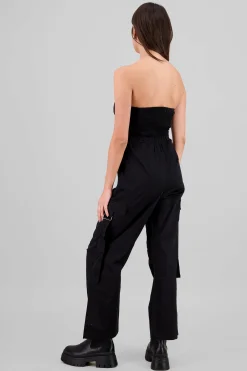 Shasa Strapless Cargo Jumpsuit