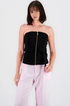Shasa Strapless Cargo Top
