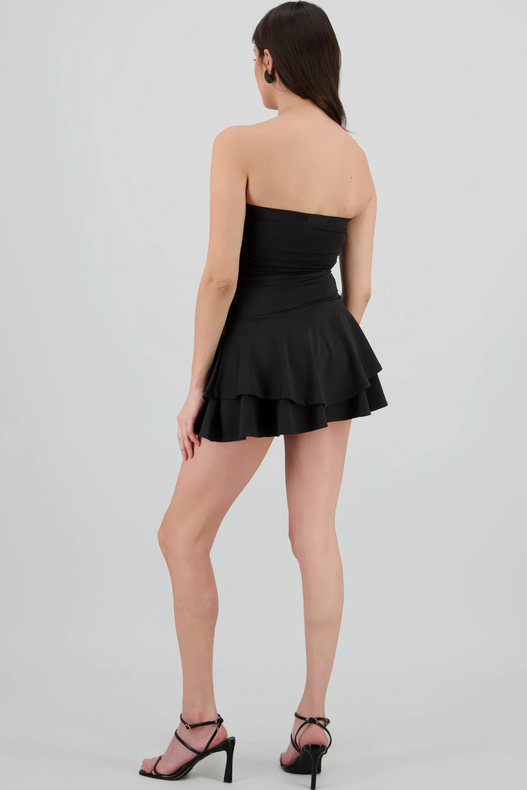 Shasa Strapless Draped Mini Dress