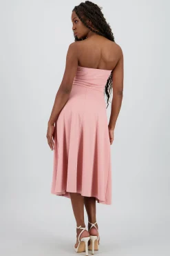 Shasa Strapless Draped Mini Dress