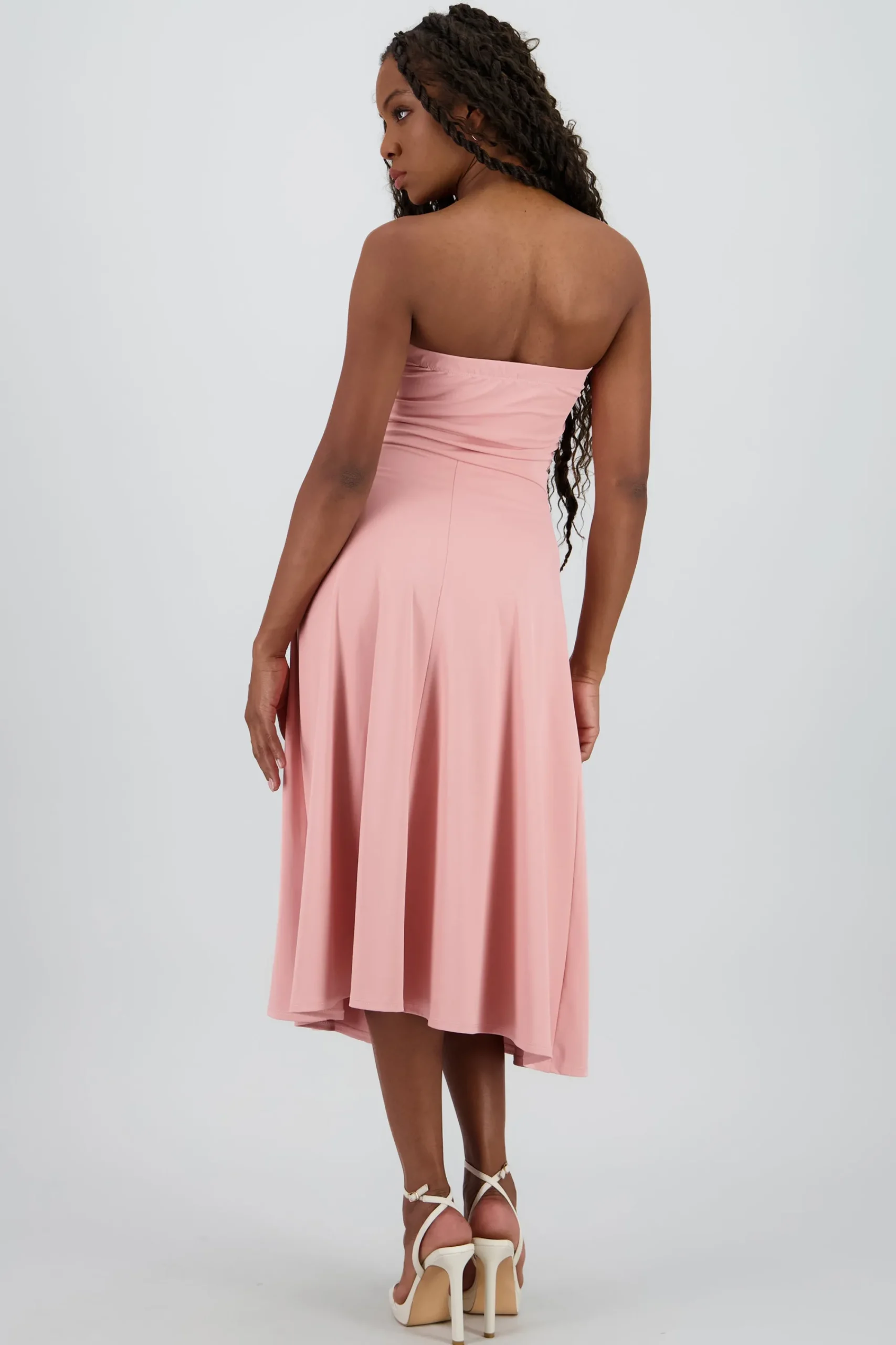 Shasa Strapless Draped Mini Dress