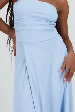 Shasa Strapless Draped Mini Dress