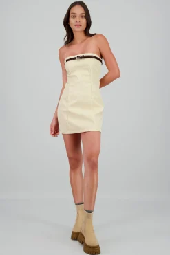 Shasa Strapless Dress With Belt