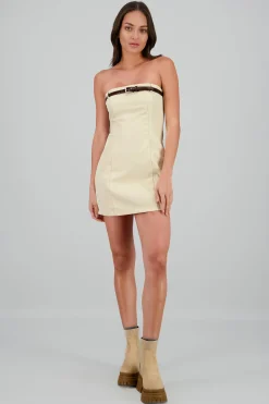 Shasa Strapless Dress With Belt