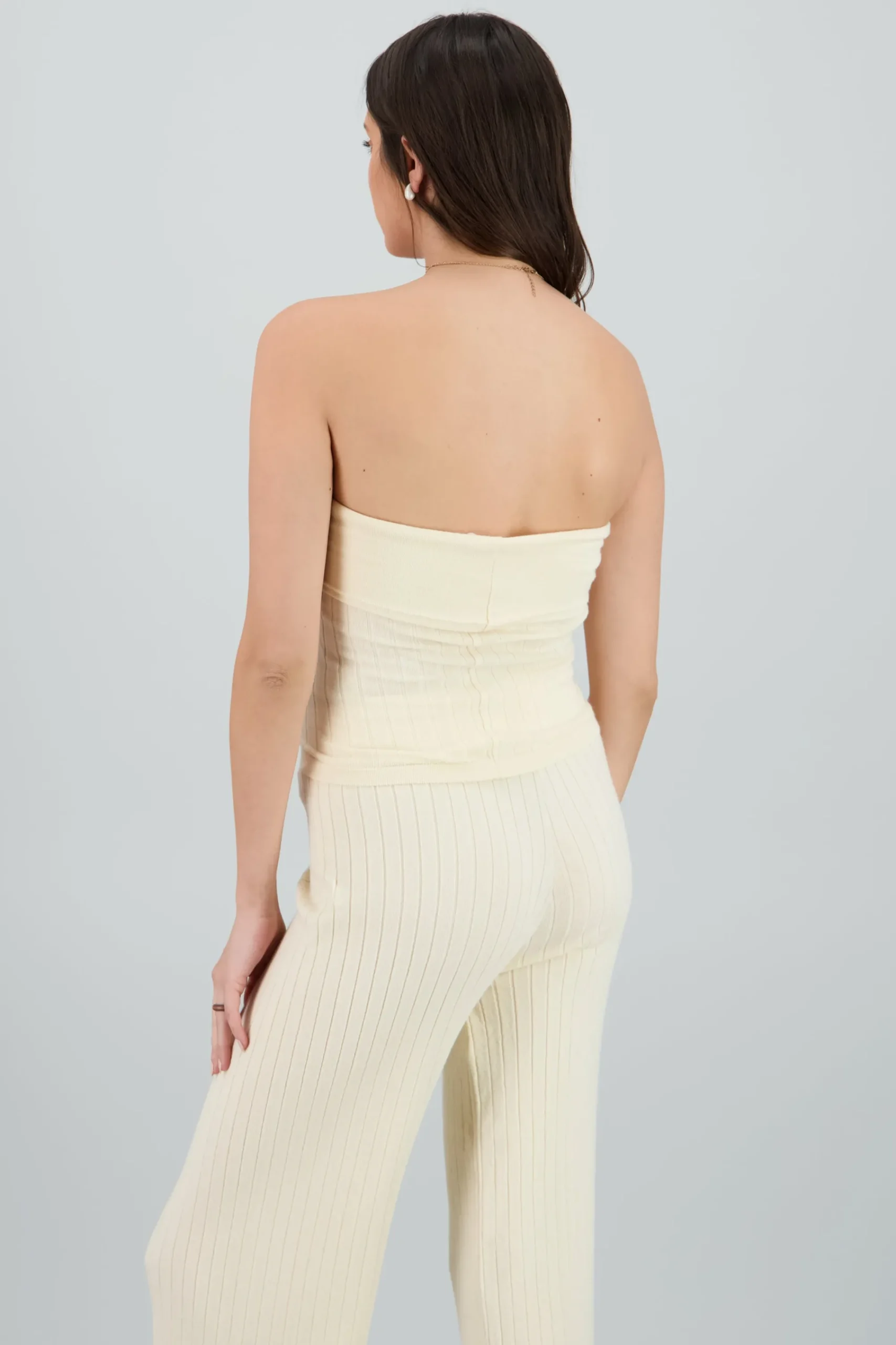 Shasa Strapless Knitted Top