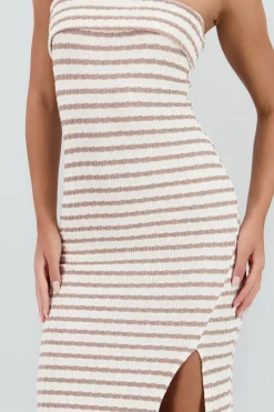 Shasa Strapless Striped Dress