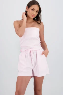 Shasa Strapless Striped Top