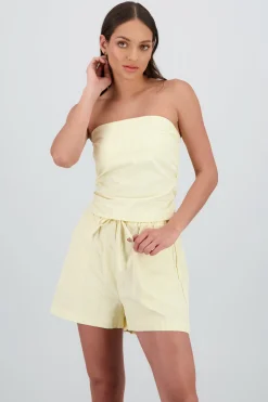 Shasa Strapless Striped Top