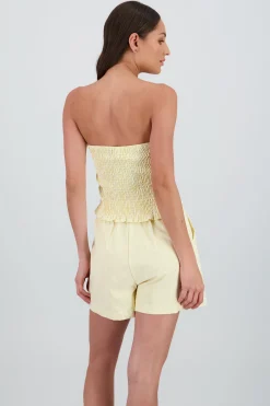 Shasa Strapless Striped Top