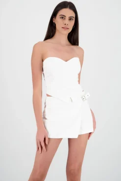 Shasa Strapless Sweetheart Neckline Top