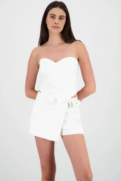 Shasa Strapless Sweetheart Neckline Top
