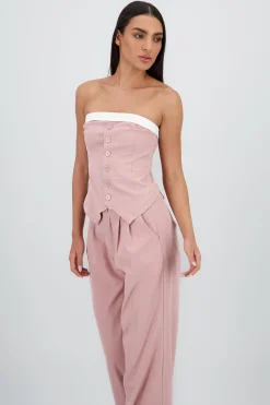 Shasa Strapless Tailored Top