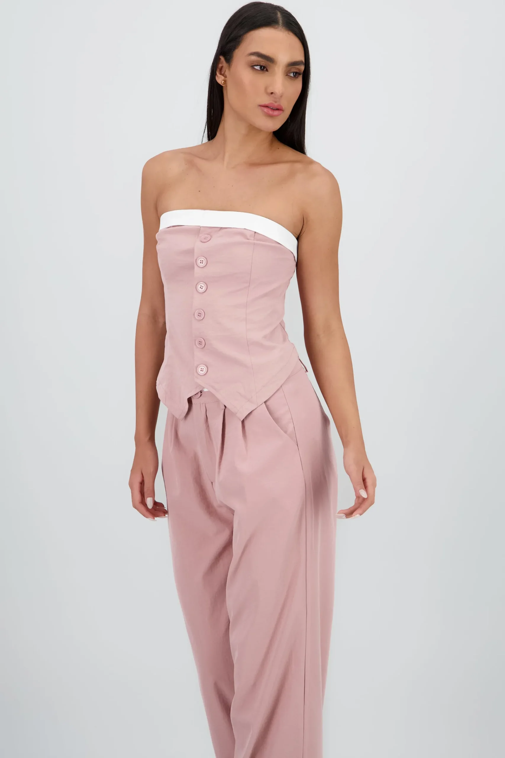 Shasa Strapless Tailored Top